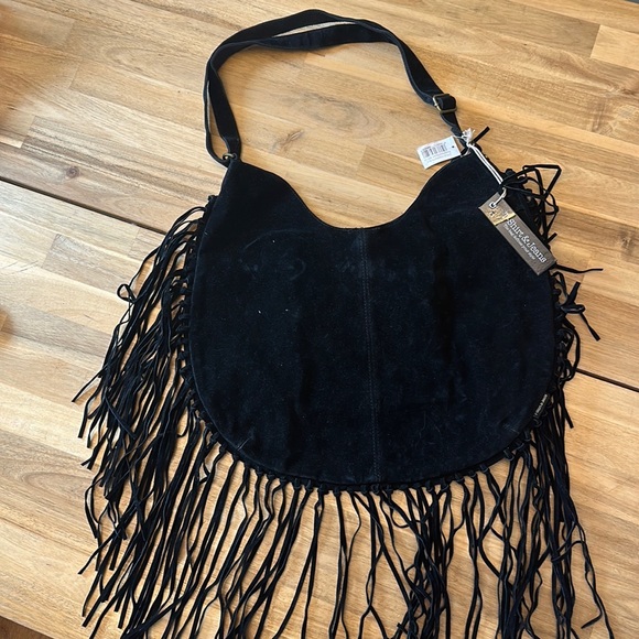 T-Shirt & Jeans Handbags - NWT! Suede Black Bag